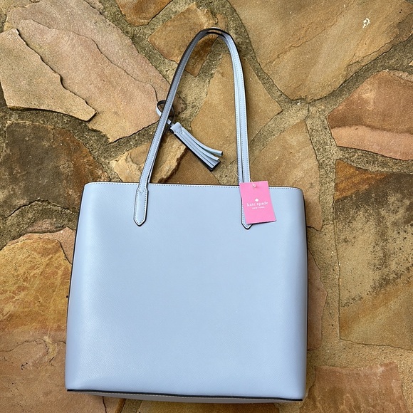 Kate Spade Purse Jana Tote periwinkle blue leather NWT style K8150 - Picture 6 of 8